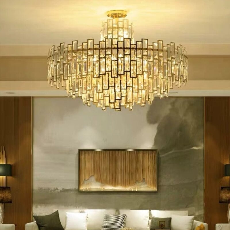 Luxurious Crystal Contemporary Art Chandelier