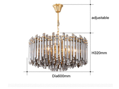 Luxurious Crystal Tubellar Chandelier