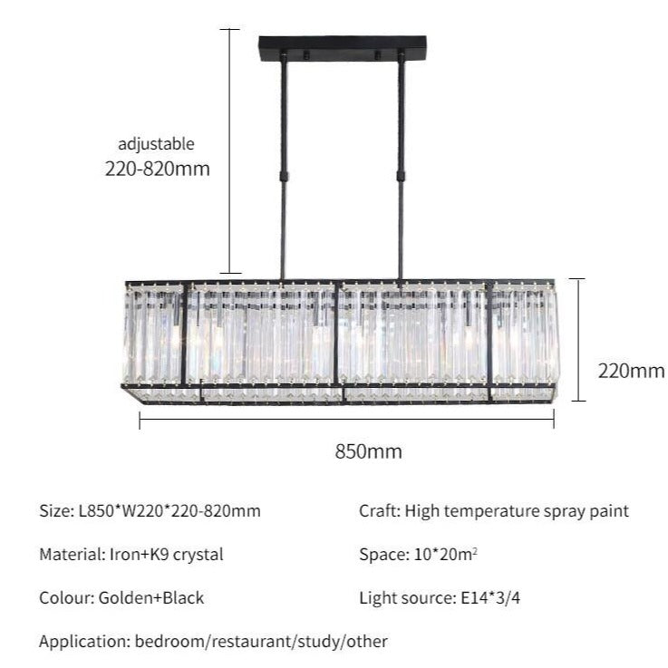 Modern Style Box of Light Chandelier