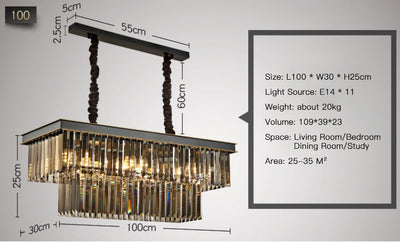 Luxurious Classic Style Amber Chandelier