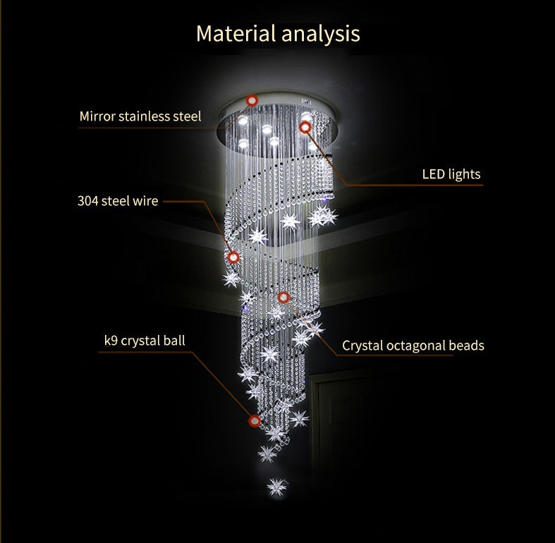 Luxurious Crystal Oscillation Chandelier