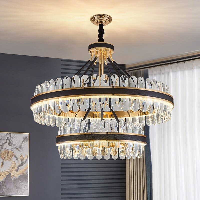 Luxurious Postmodern Crystal Chandelier