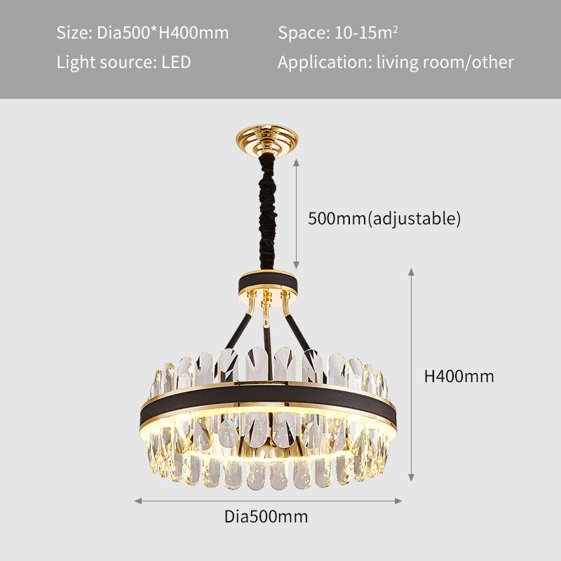 Luxurious Postmodern Crystal Chandelier