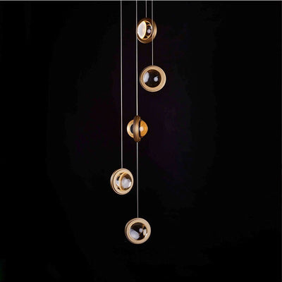 Golden K9 Crystal Irides Chandelier