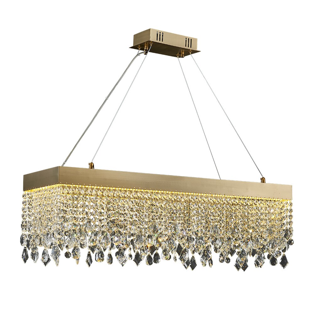 Luxurious Crystal Golden Shards Chandelier