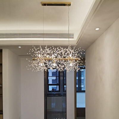 Modern Style Frosted Flower Chandelier