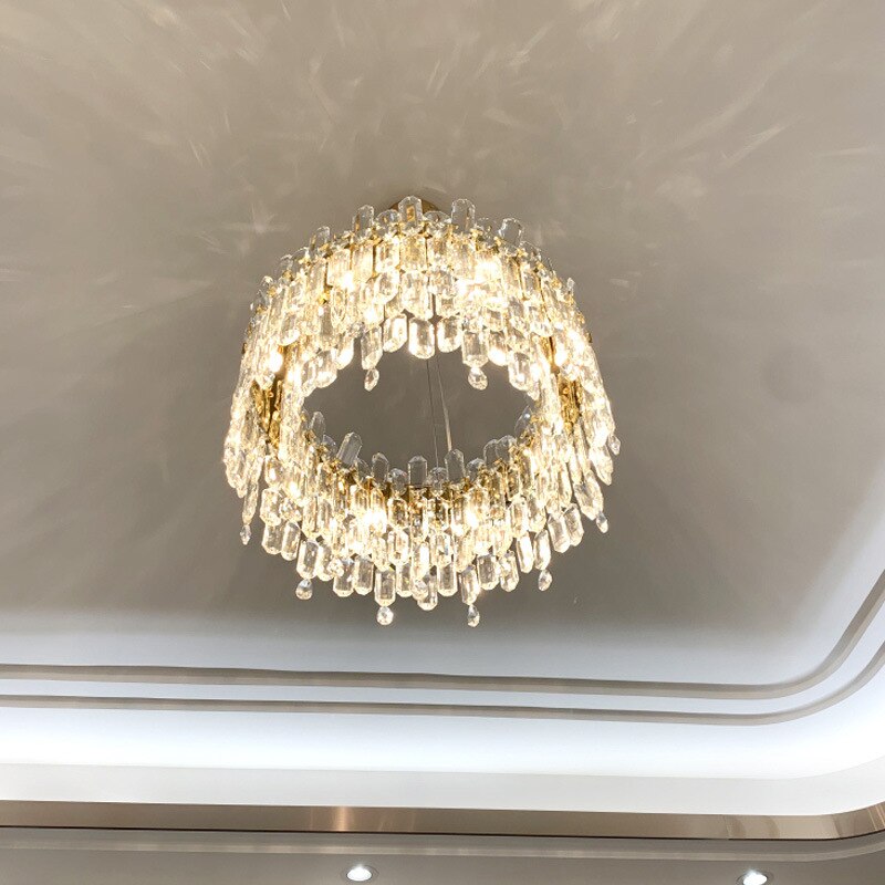 Luxurious Crystal Golden Diadem Chandelier