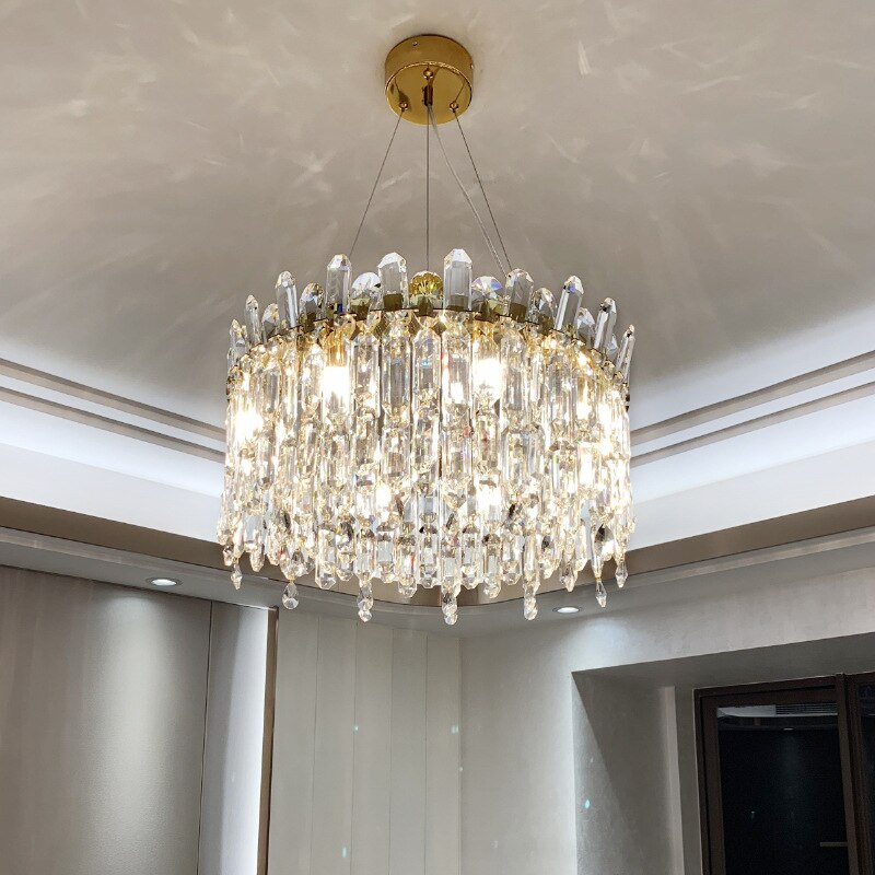 Luxurious Crystal Golden Diadem Chandelier