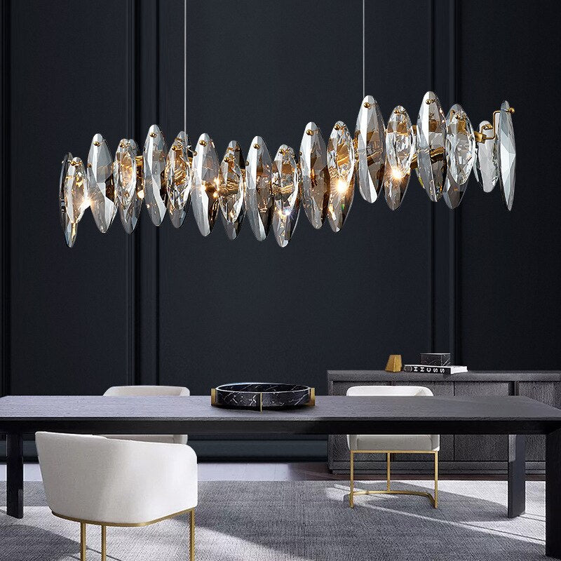 Crystal Luxury Dark Wave Chandelier