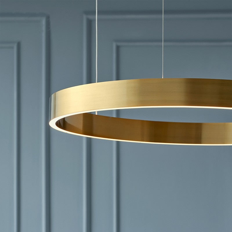 Golden Halo Hanging Lamp