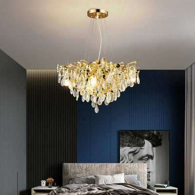 Luxurious Crystal Stainless Steel Chandelier