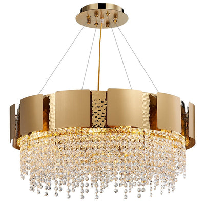 Luxurious Crystal Golden Tiara Chandelier