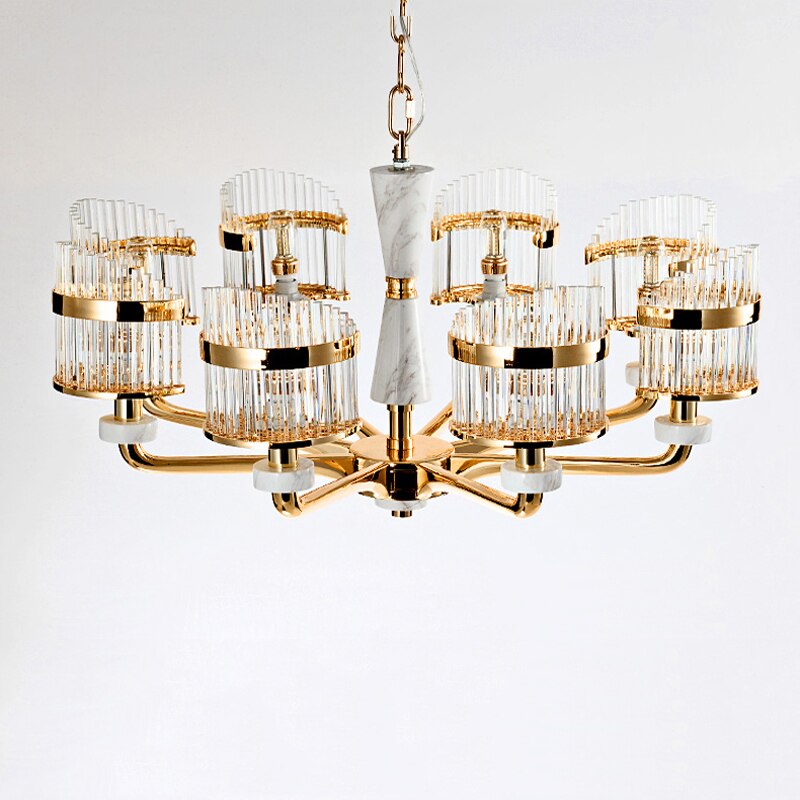 Luxurious Crsytal Golden Chaise Chandelier