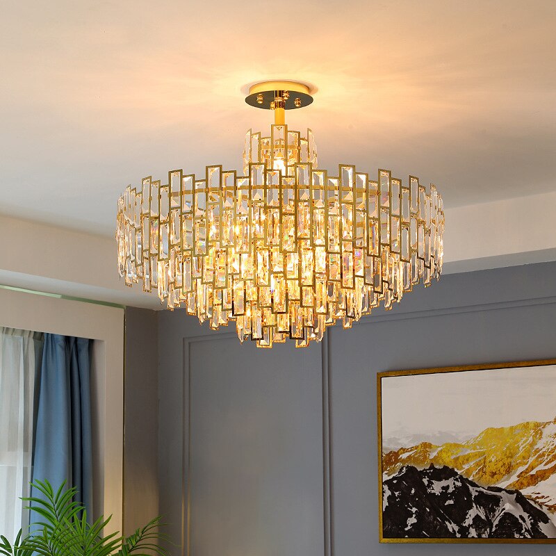 Luxurious Crystal Contemporary Art Chandelier