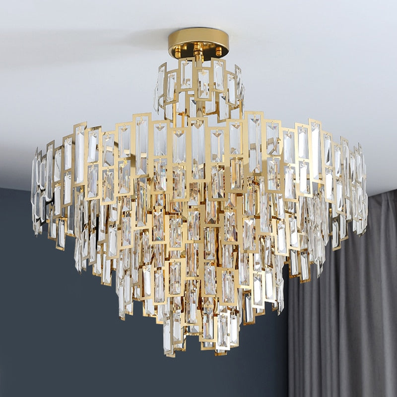 Luxurious Crystal Contemporary Art Chandelier