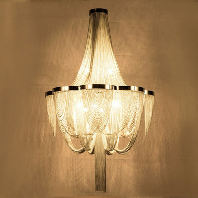 Luxurious Modern Style Golden Fringe Chandelier