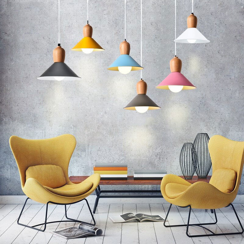 Retro Design Modern Colored Ceiling Light