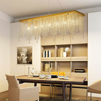 Luxurious Crystal Golden Drapes Chandelier