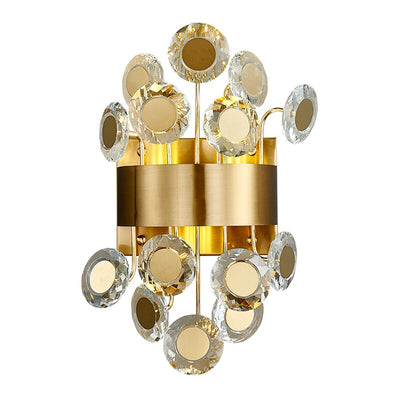 Crystal Flower Garden Wall Light