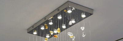 Modern Style Pebble Rain Chandelier