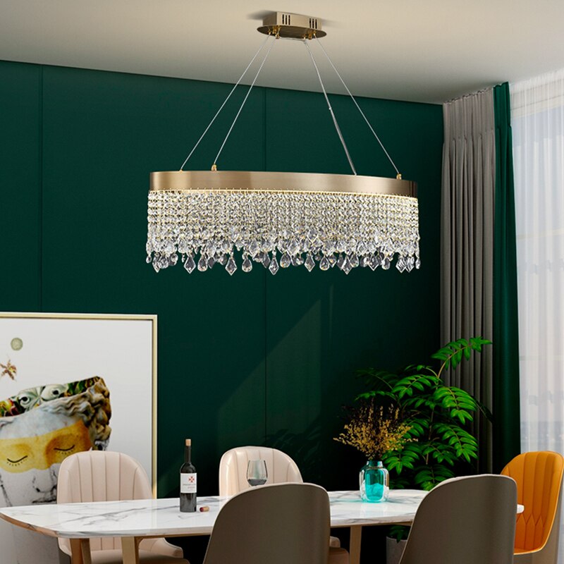 Luxurious Crystal Golden Shards Chandelier