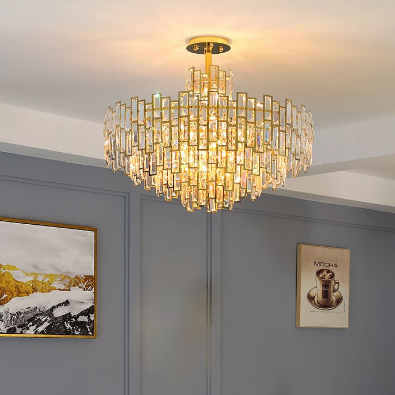 Luxurious Crystal Contemporary Art Chandelier