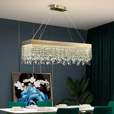 Luxurious Crystal Golden Shards Chandelier