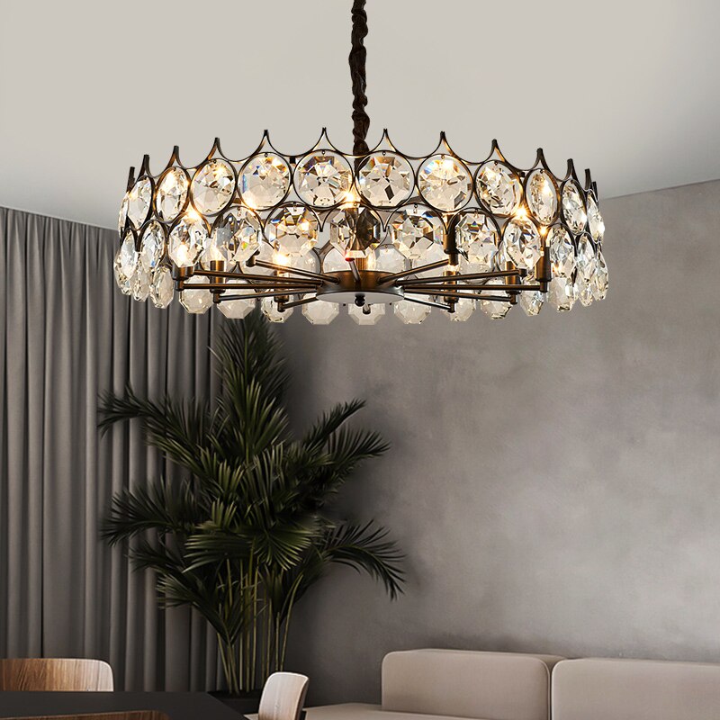 Luxurious Stainless Steel Golden Branch Chandelier