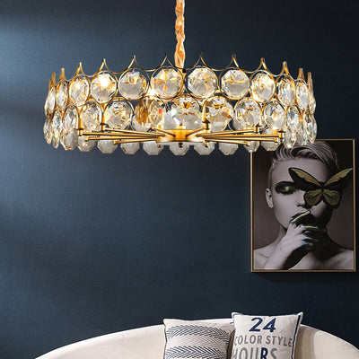 Luxurious Stainless Steel Golden Branch Chandelier