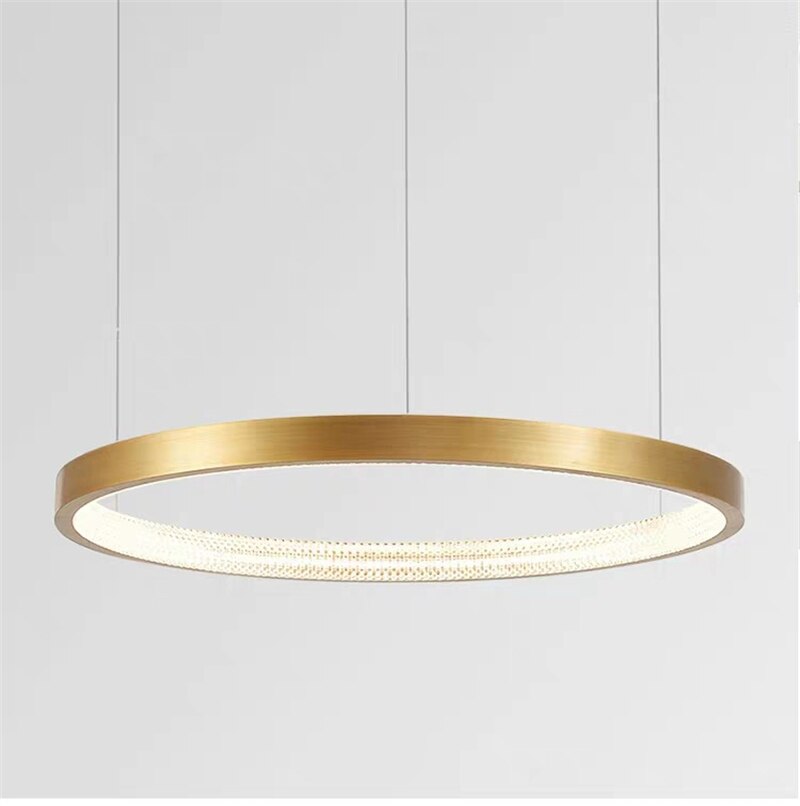 Modern Style Smooth Circle Chandelier