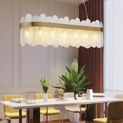 Modern Style Oval Shards Chandelier