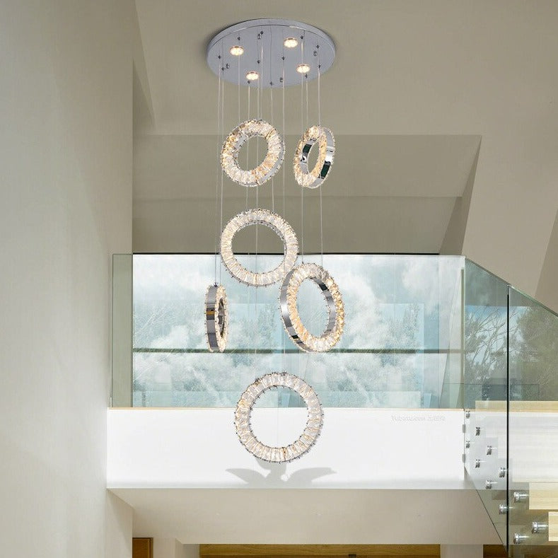 Luxurious Crystal Rounds Chandelier