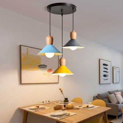 Retro Design Modern Colored Ceiling Light