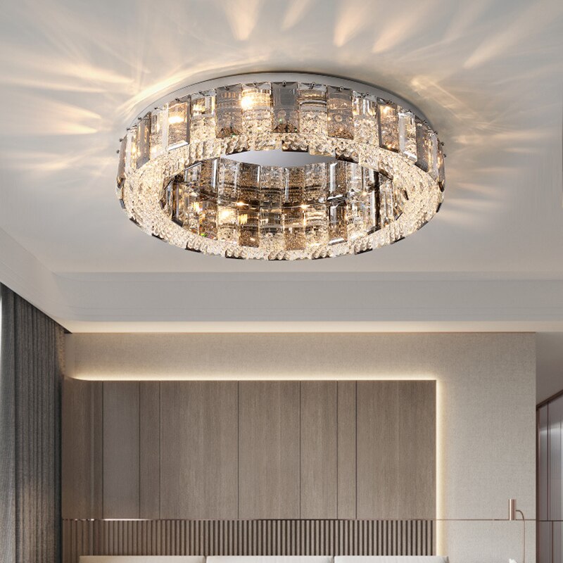 Modern K9 Crystal Smoky Luxury Chandelier