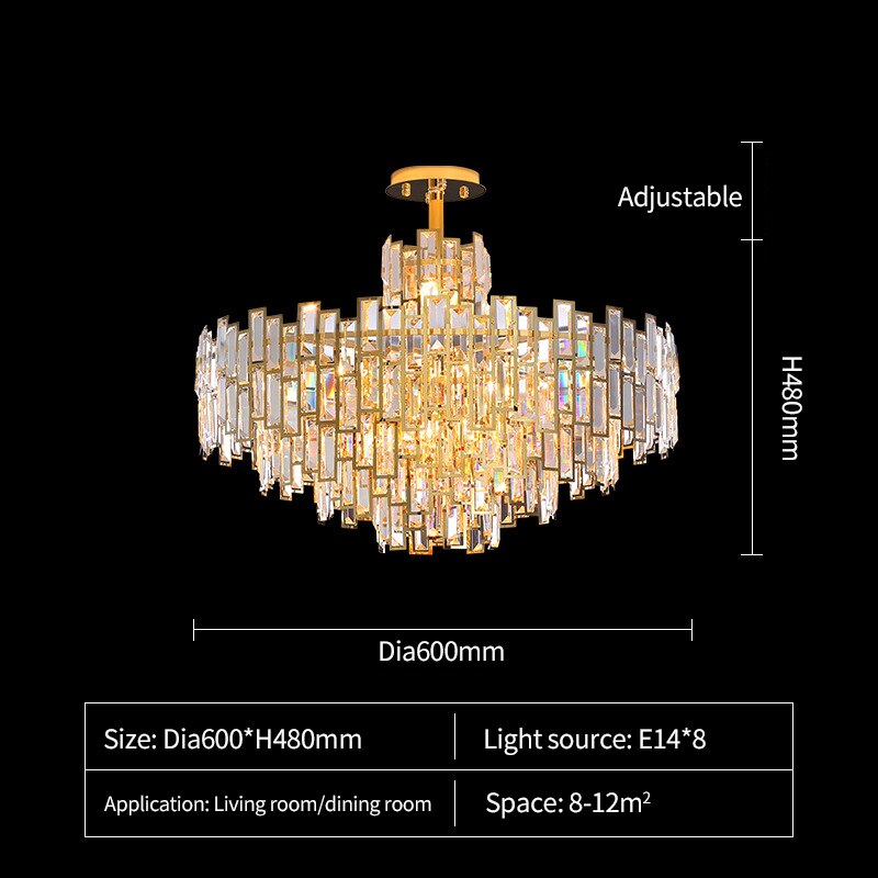 Luxurious Crystal Contemporary Art Chandelier