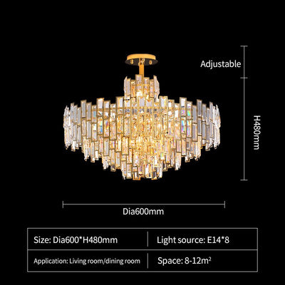 Luxurious Crystal Contemporary Art Chandelier