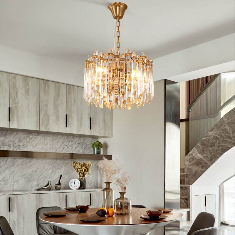 Luxurious Crystal Tubellar Chandelier