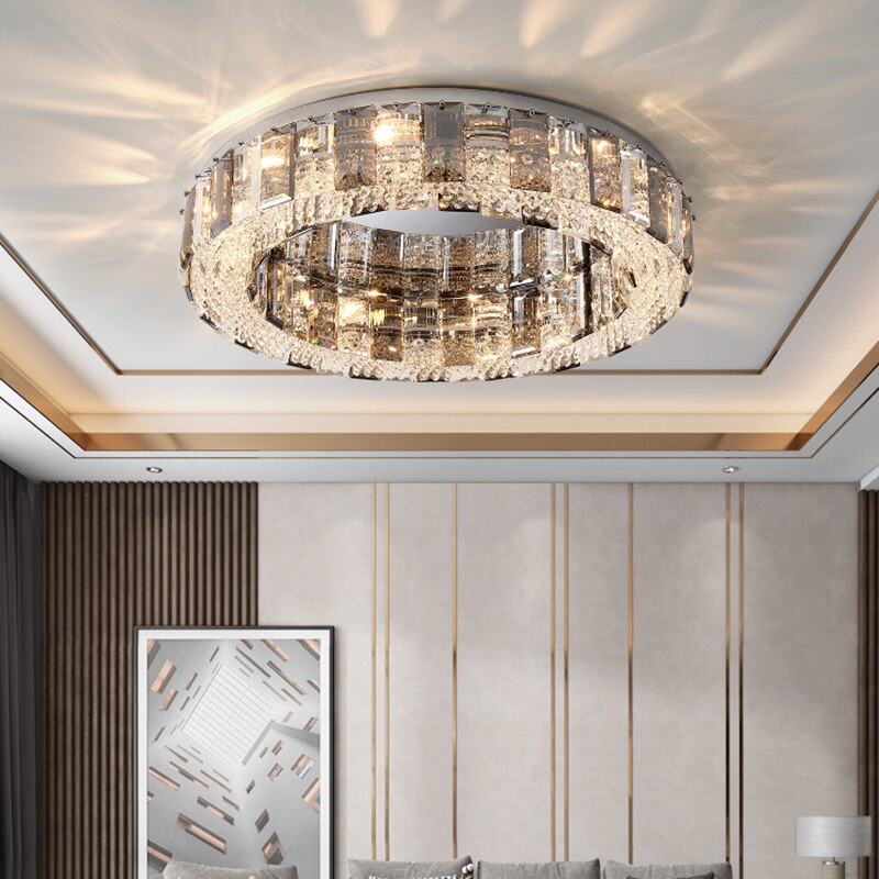 Modern K9 Crystal Smoky Luxury Chandelier