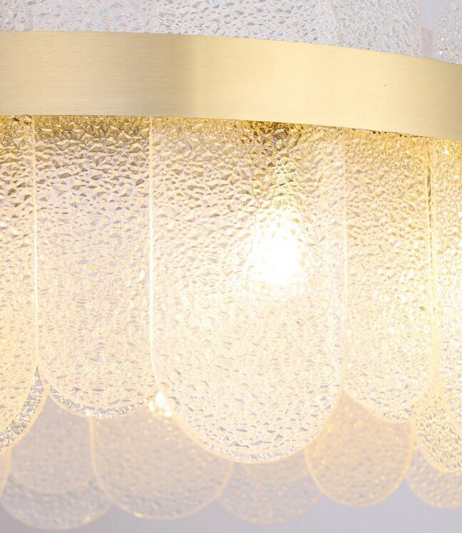 Modern Style Oval Shards Chandelier