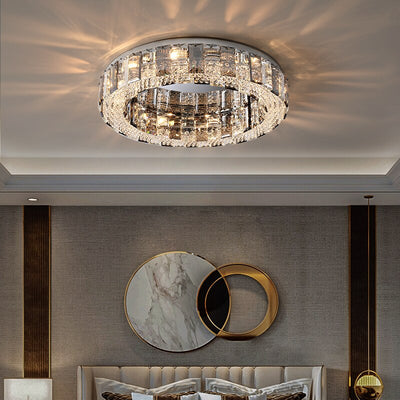 Modern K9 Crystal Smoky Luxury Chandelier