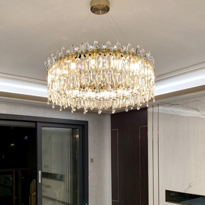 Luxurious Crystal Golden Diadem Chandelier