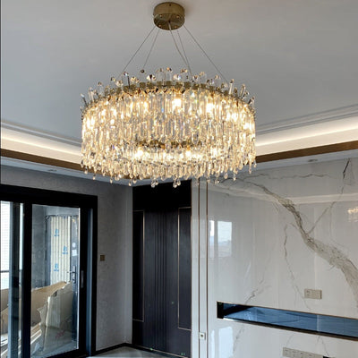 Luxurious Crystal Golden Diadem Chandelier