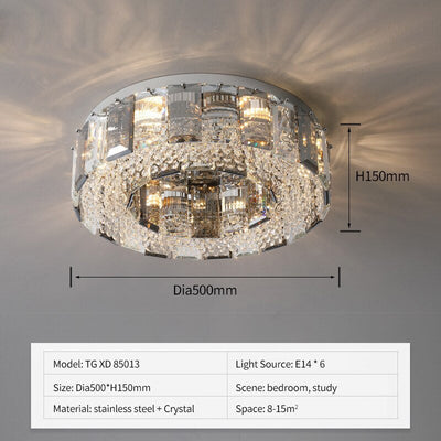 Modern K9 Crystal Smoky Luxury Chandelier