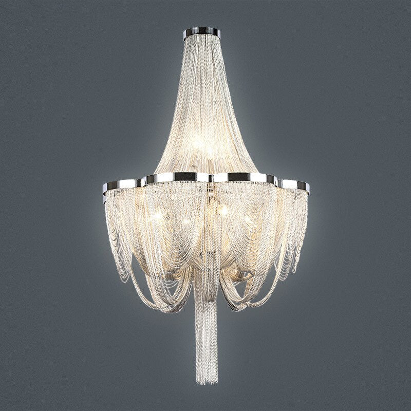 Luxurious Modern Style Golden Fringe Chandelier