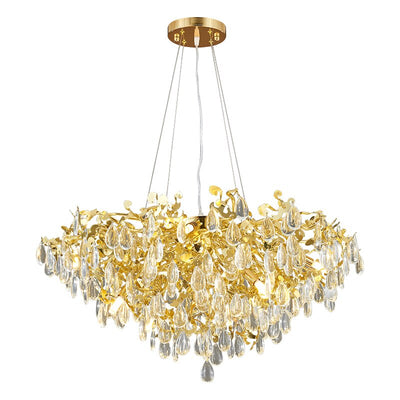 Luxurious Crystal Stainless Steel Chandelier