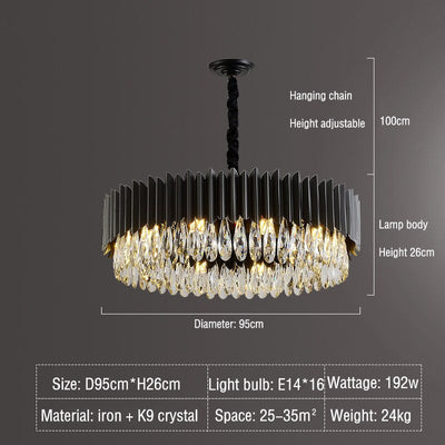 Luxurious Crystal Dark Sky Chandelier