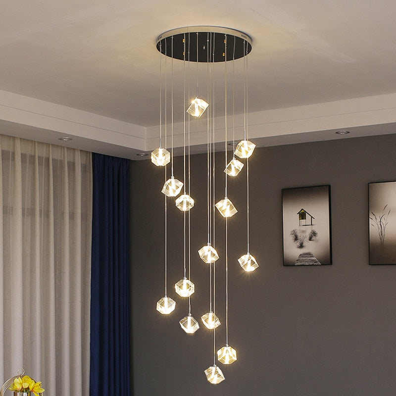 Modern Style Gold Nuggets Chandelier