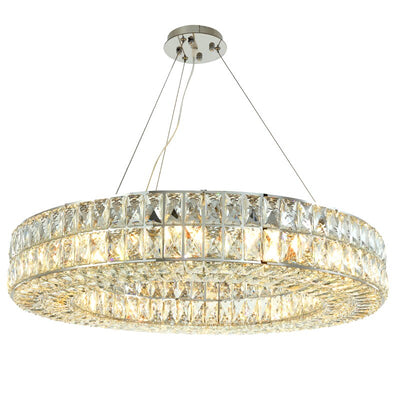 Luxurious Stainless Steel Golden Crown Chandelier