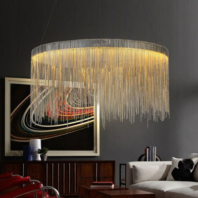 Modern Style Golden Drizzle Chandelier