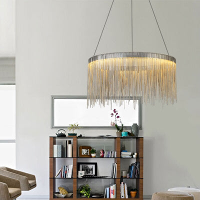 Modern Style Golden Drizzle Chandelier